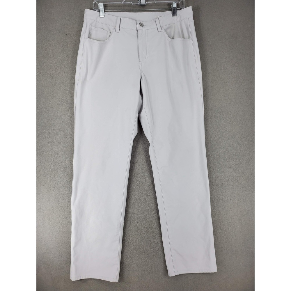 G/FORE Golf Pants Mens 33/32 Light Gray Core Play Performance Stretch 5-Pocket